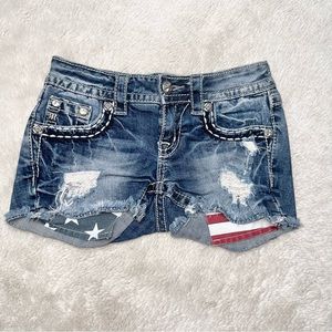 Miss Me Signature Distressed Jean Shorts!